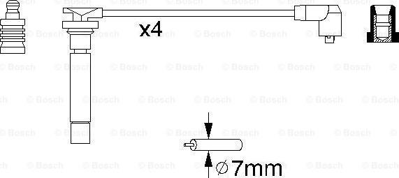 BOSCH 0 986 356 705 - Комплект проводів запалювання avtolavka.club