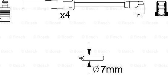 BOSCH 0 986 356 789 - Комплект проводів запалювання avtolavka.club