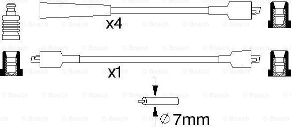 BOSCH 0 986 356 785 - Комплект проводів запалювання avtolavka.club