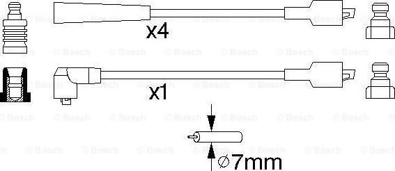 BOSCH 0 986 356 786 - Комплект проводів запалювання avtolavka.club