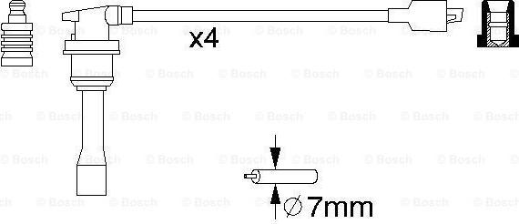 BOSCH 0 986 356 782 - Комплект проводів запалювання avtolavka.club