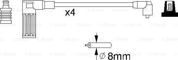 BOSCH 0 986 356 738 - Комплект проводів запалювання avtolavka.club