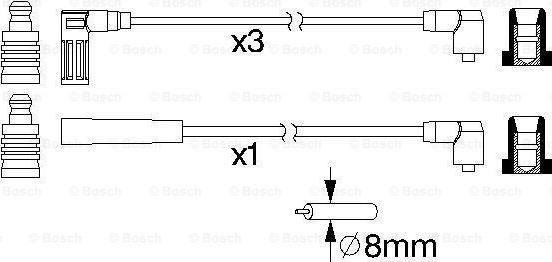 BOSCH 0 986 356 733 - Комплект проводів запалювання avtolavka.club