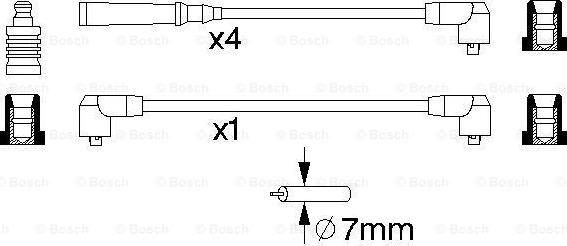 BOSCH 0 986 356 720 - Комплект проводів запалювання avtolavka.club