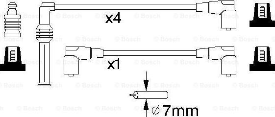 BOSCH 0 986 356 775 - Комплект проводів запалювання avtolavka.club