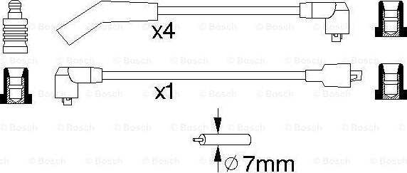 BOSCH 0 986 356 772 - Комплект проводів запалювання avtolavka.club