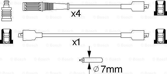 BOSCH 0 986 357 084 - Комплект проводів запалювання avtolavka.club