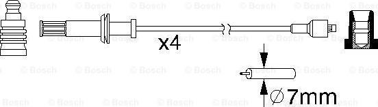 BOSCH 0 986 357 078 - Комплект проводів запалювання avtolavka.club