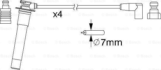 BOSCH 0 986 357 160 - Комплект проводів запалювання avtolavka.club