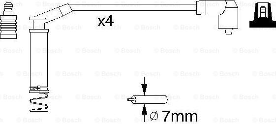 BOSCH 0 986 357 124 - Комплект проводів запалювання avtolavka.club