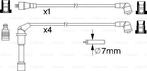 BOSCH 0 986 357 179 - Комплект проводів запалювання avtolavka.club