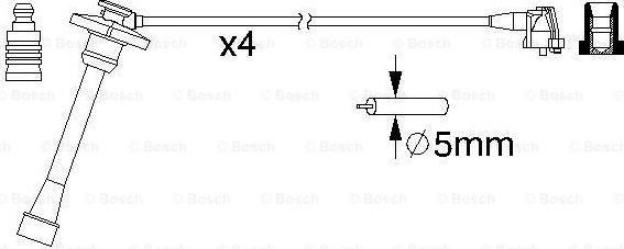 BOSCH 0 986 357 176 - Комплект проводів запалювання avtolavka.club