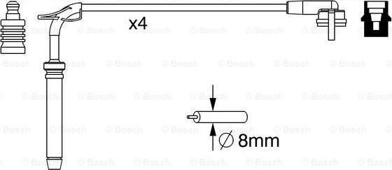 BOSCH 0 986 357 245 - Комплект проводів запалювання avtolavka.club