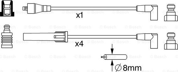 BOSCH 0 986 357 246 - Комплект проводів запалювання avtolavka.club