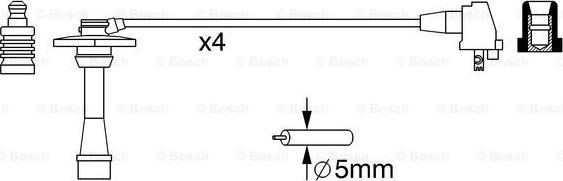 BOSCH 0 986 357 259 - Комплект проводів запалювання avtolavka.club