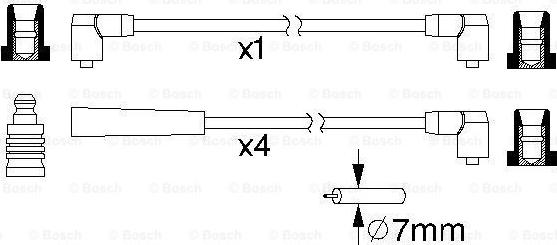 BOSCH 0 986 357 216 - Комплект проводів запалювання avtolavka.club