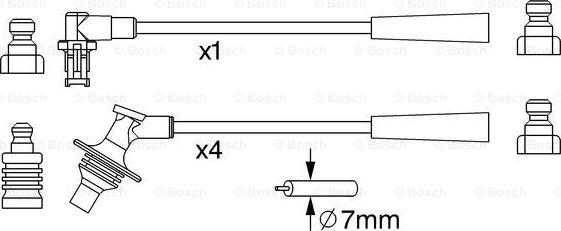 BOSCH 0 986 357 230 - Комплект проводів запалювання avtolavka.club