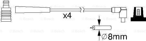 BOSCH 0 986 357 221 - Комплект проводів запалювання avtolavka.club