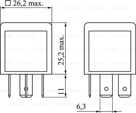 BOSCH 0 986 332 030 - Реле, робочий струм avtolavka.club