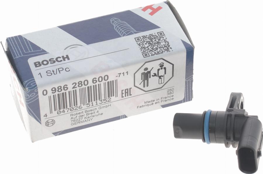 BOSCH 0 986 280 600 - Датчик, положення розподільного валу avtolavka.club