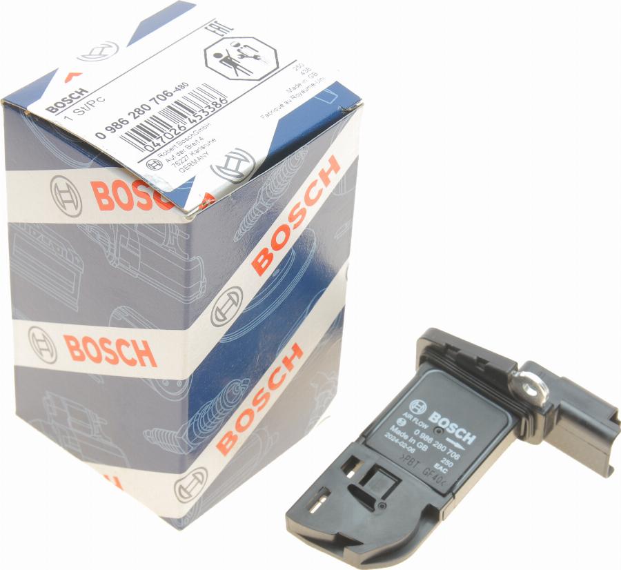 BOSCH 0 986 280 706 - Датчик потоку, маси повітря avtolavka.club