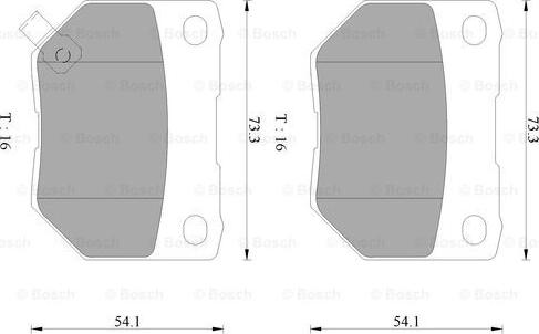 BOSCH 0 986 AB9 052 - Гальмівні колодки, дискові гальма avtolavka.club