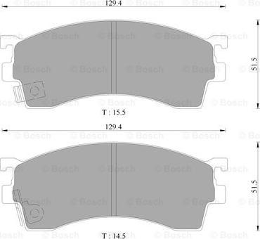 BOSCH 0 986 AB9 061 - Гальмівні колодки, дискові гальма avtolavka.club