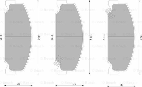 BOSCH 0 986 AB9 005 - Гальмівні колодки, дискові гальма avtolavka.club