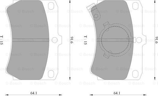 BOSCH 0 986 AB9 006 - Гальмівні колодки, дискові гальма avtolavka.club