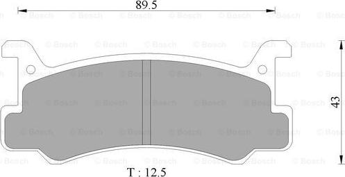 BOSCH 0 986 AB9 007 - Гальмівні колодки, дискові гальма avtolavka.club