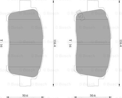 BOSCH 0 986 AB9 086 - Гальмівні колодки, дискові гальма avtolavka.club