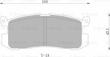 BOSCH 0 986 AB9 025 - Гальмівні колодки, дискові гальма avtolavka.club