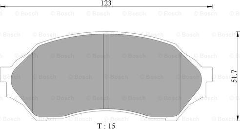 BOSCH 0 986 AB9 077 - Гальмівні колодки, дискові гальма avtolavka.club