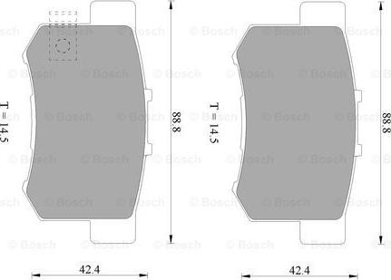 BOSCH 0 986 AB9 197 - Гальмівні колодки, дискові гальма avtolavka.club