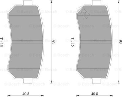 BOSCH 0 986 AB9 149 - Гальмівні колодки, дискові гальма avtolavka.club