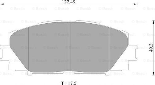 BOSCH 0 986 AB9 146 - Гальмівні колодки, дискові гальма avtolavka.club