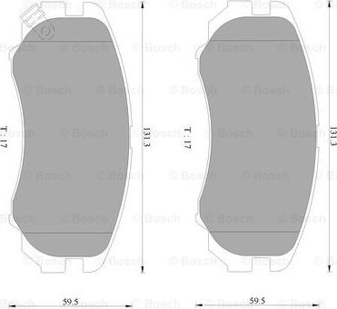 BOSCH 0 986 AB9 106 - Гальмівні колодки, дискові гальма avtolavka.club