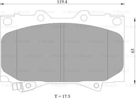 BOSCH 0 986 AB9 174 - Гальмівні колодки, дискові гальма avtolavka.club