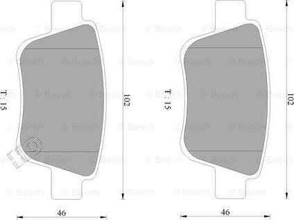 BOSCH 0 986 AB9 366 - Гальмівні колодки, дискові гальма avtolavka.club