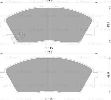 BOSCH 0 986 AB9 248 - Гальмівні колодки, дискові гальма avtolavka.club