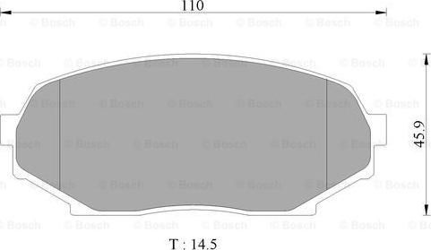 BOSCH 0 986 AB9 252 - Гальмівні колодки, дискові гальма avtolavka.club