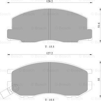 BOSCH 0 986 AB9 262 - Гальмівні колодки, дискові гальма avtolavka.club