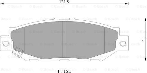 BOSCH 0 986 AB9 277 - Гальмівні колодки, дискові гальма avtolavka.club