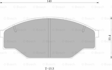 BOSCH 0 986 AB4 499 - Гальмівні колодки, дискові гальма avtolavka.club