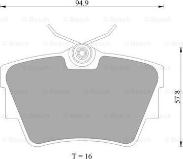 BOSCH 0 986 AB4 468 - Гальмівні колодки, дискові гальма avtolavka.club