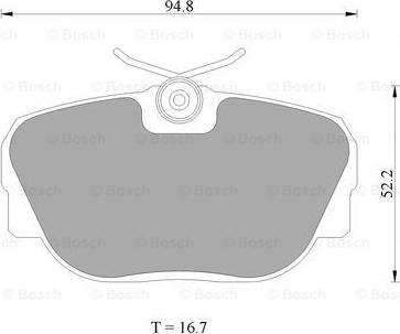 BOSCH 0 986 AB4 428 - Гальмівні колодки, дискові гальма avtolavka.club