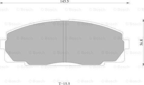 BOSCH 0 986 AB4 399 - Гальмівні колодки, дискові гальма avtolavka.club