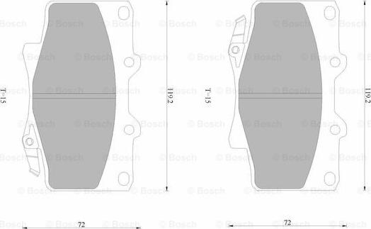 BOSCH 0 986 AB4 396 - Гальмівні колодки, дискові гальма avtolavka.club