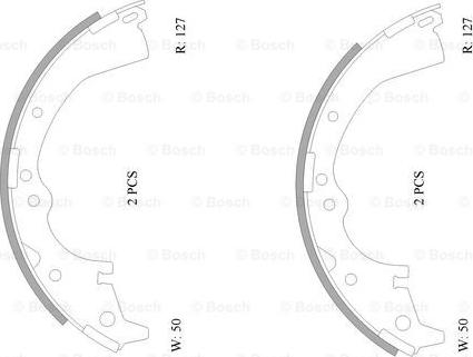 BOSCH 0 986 AB0 068 - Комплект гальм, барабанний механізм avtolavka.club