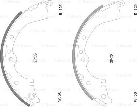 BOSCH 0 986 AB0 116 - Комплект гальм, барабанний механізм avtolavka.club